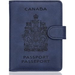 GENER Rfid Blocking Canada Passport Holder Travel Wallet Cover Case - Secure Your Essentials In Style In Multicolor
