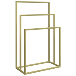 VIDAXL Freestanding Towel Rack 48X24X79 Cm Iron In Gold