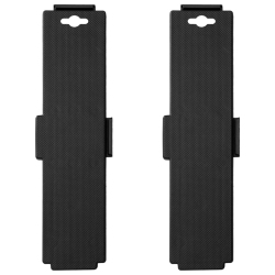 VIDAXL Moving Dollies With 4 Wheels 2 PCs Polypropylene 170 Kg In Black