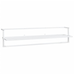 VIDAXL Towel Rack 95X25X22 Cm Iron In White