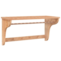 VIDAXL Towel Rack 60X30X35 Cm Solid Wood Walnut