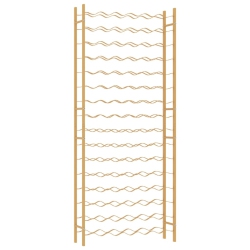VIDAXL Wine Rack for 96 Bottles Metal In Gold