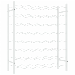 VIDAXL Wine Rack for 48 Bottles Metal In White