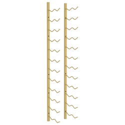 VIDAXL Wall Mounted Wine Rack for 24 Bottles Iron In Gold