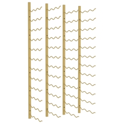 VIDAXL Wall Mounted Wine Rack for 36 Bottles 2 PCs Iron In Gold