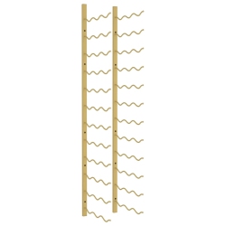 VIDAXL Wall Mounted Wine Rack for 36 Bottles Iron In Gold