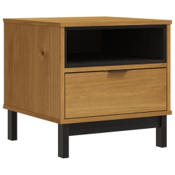 VIDAXL Side Table Flam 50X50X50 Cm Solid Wood Pine