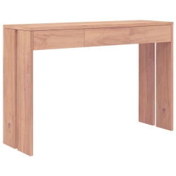 VIDAXL Console Table 110X35X75 Cm Solid Teak Wood