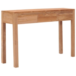 VIDAXL Console Table 110X35X75 Cm Solid Teak Wood