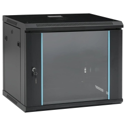 VIDAXL 9U Wall Mounted Network Cabinet 19 Ip20 600X450X510 Mm