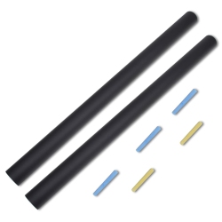 VIDAXL Wall Sticker Blackboard 0.6 X 2 M 2 Rolls With Chalks