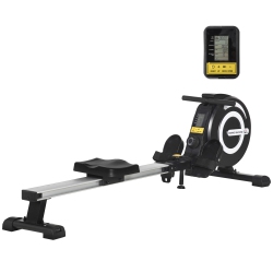 SOOZIER Magnetic Rowing Machine Adjustable Resistance Rower With Lcd Digital Monitor Fully Body Health & Fitness for Home Use