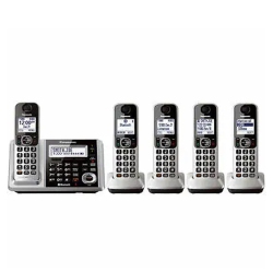 PANASONIC Refurbished (Good) Kx-Tg175 Dect 6.0 Digital Cordless Phone With Answering System 5 Handsets Bluetooth (Link-To-Cell)