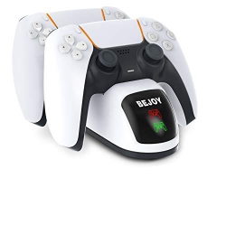 BEJOY Dual USB Type C Ps5 Controller Charger With Led Indicator, Charging Dock for Playstation 5 / Ps5/ Controller
