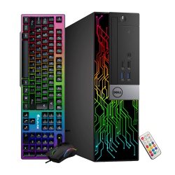 DELL Refurbished (Good) - Optiplex 5060 RGB Desktop Computer - Rx 550 4GB | Intel I5-8500 Six Core (4.1Ghz Turbo) | 32GB Ddr4 Ram | 1Tb SSD | Wifi +