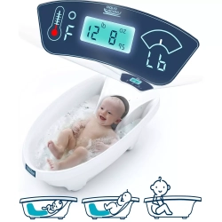 BABY PATENT Aqua Scale 3-In-1 Digital Scale Water Thermometer And Infant Tub