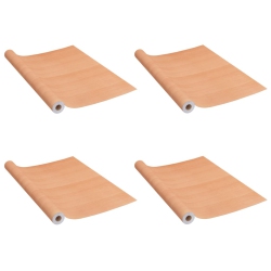 VIDAXL Self-Adhesive Furniture Films 2 PCs Japanese Oak 500X90 Cm Pvc