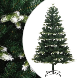 VIDAXL Artificial Hinged Christmas Tree With Flocked Snow 180 Cm
