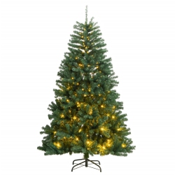 VIDAXL Artificial Hinged Christmas Tree 300 Leds 240 Cm