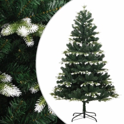 VIDAXL Artificial Hinged Christmas Tree With Flocked Snow 120 Cm
