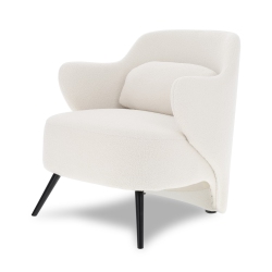 VALENCIA Erica Fabric Accent Chair Cream