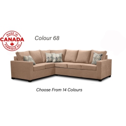 INFINITE IMPORTS – 302 Facing Right Sectional Sofa - With 2 Free Throw Pillows & (17 Colours)