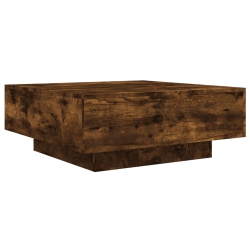 VIDAXL Coffee Table Smoked Oak 80X80X31 Cm Engineered Wood