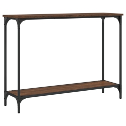VIDAXL Console Table Oak 101X30.5X75 Cm Engineered Wood In Brown
