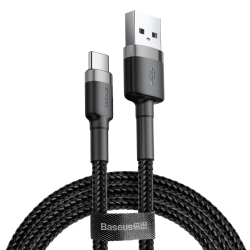 BASEUS 3M (10 Ft.) USB C Cable Type C Cable Braided Wire Cord for Samsung Iphone Black&gray