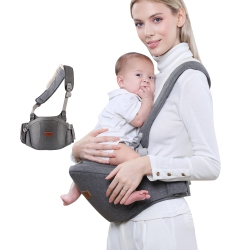 SUNVENO One Shoulder Baby Carrier In Grey