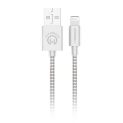 HYPERGEAR 10 Ft. (300Cm) USB-A to Lightning Braided Charge And Sync Cable - In White