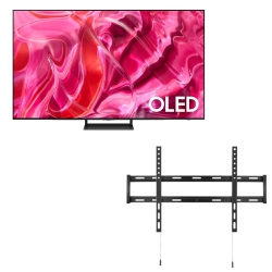 SAMSUNG 83-Inch Class OLED 4K S90C Series Quantum HDR, Object Tracking Sound Lite, Ultra Thin with Wall Mount [QN83S90CAEXZC+ wall mount]
