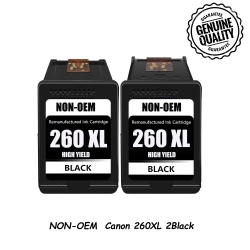 BESTONER [High Yield] 2 Compatible Replacement for Canon 260Xl 261Xl Canon 260 - Ts4600 Ts6420 Ts6420A Tr7020 Tr7020A Ts5320 Printer In Black