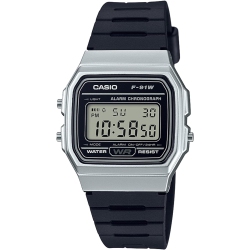 CASIO F91W-1 Classic Resin Strap Digital Sport Watch In Multicolor
