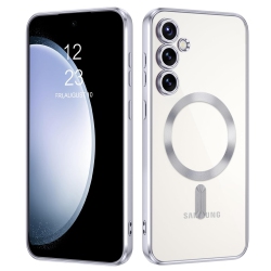 SUPERSHIELD Magnetic Case Designed for Samsung Galaxy S24 5G - Compatible With Magsafe Charging & Accessories - In Silver