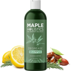 MAPLE HOLISTICS Degrease Shampoo for Oily Hair Care - Deep Cleansing Shampoo for Greasy Hair And Scalp Cleanser for Build Up