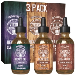VIKING REVOLUTION Beard Oil Conditioner 3 Pack