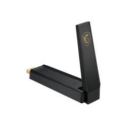 MSI Axe5400 Wifi 6E USB Adapter, 6Ghz, Up to 2402 Mbps, 802.11Ax, Plug And Play, High-Speed Long Range USB Gaming Adapter