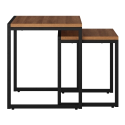 CORLIVING Lff-390-C Square Nesting Side Tables