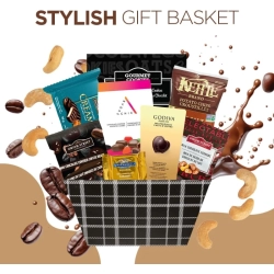 GENER Stylish Gift Basket for Valentine's Day And Lunar New Year With Divine Chocolates, Featuring Godiva Delights