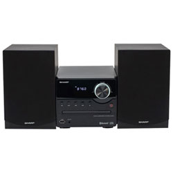 Sharp XL-B512 Micro Bluetooth CD-Player Speaker System - Black