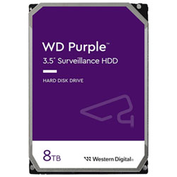 WD Purple 8TB 3.5" 5040RPM SATA Desktop Internal Hard Drive (WD85PURZ) - Purple