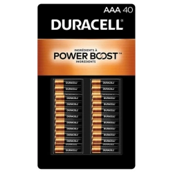 DURACELL Coppertop Aaa Batteries With Powerboost Ingredients - Pack Of 40