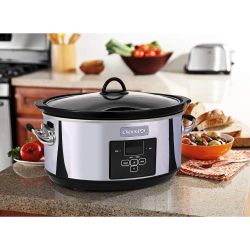 CROCK-POT 7 Quart Programmable Slow Cooker With Digital Timer, Food Warmer