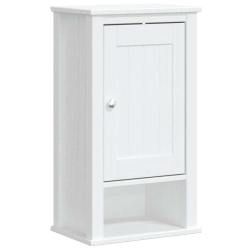 VIDAXL Bathroom Wall Cabinet "berg", Solid Wood Pine, Wall Mounted Cabinet With Metal Handle