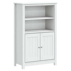 VIDAXL Bathroom Cabinet Berg 69.5X34X110 Cm Solid Wood Pine In White