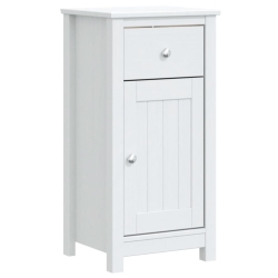 VIDAXL Bathroom Cabinet Berg 40X34X80 Cm Solid Wood Pine In White