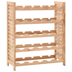 VIDAXL Wine Rack for 25 Bottles Solid Walnut Wood 63X25X73 Cm