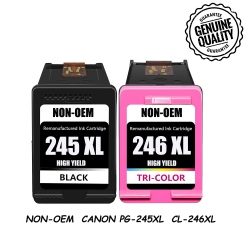 BESTONER [High Yield] 1Set Remanufactured Ink Cartridge Replacement for Canon 245 246 Pg-245Xl Cl-246Xl - Canon Pixma Ts3120 Mg2520 Mx492 Tr4520