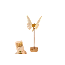 BONSAI BRIGHT Fairy Table Metal Lamp Warm Led Bedside Light In White